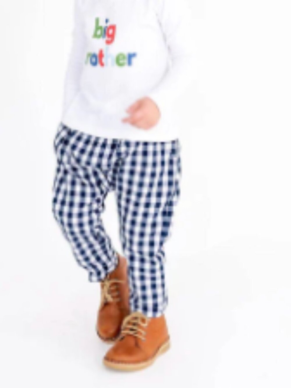 Little Paper Boat - Clark Pant (Navy Gingham)